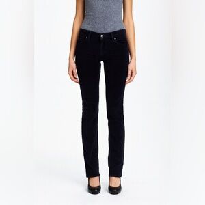 Ann Taylor Loft Women's Modern Skinny Black Velour Soft Pants